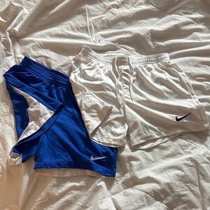 Nike Blue and White Shorts Set
